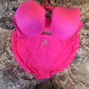 Hot Pink Body by Victoria Rhinestone Set